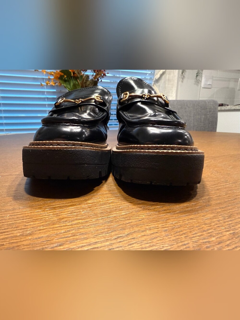 Sam Edelman Black Patent Leather Loafer Size 7.5 - Picture 4 of 12